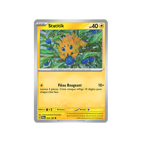 Carte Statitik - Commune (Brillante) de Pokémon 064/182