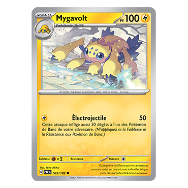 Mygavolt 065/182 : Commune (Brillante) de Pokémon Faille Paradoxe