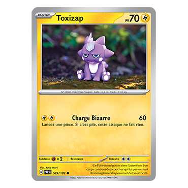 Carte Toxizap - Commune (Brillante) de Pokémon 069/182