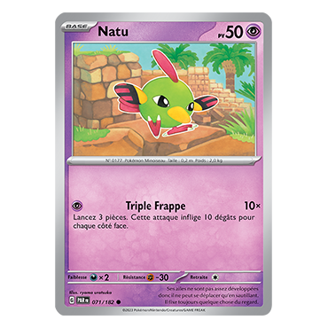 Natu 071/182 : Commune (Brillante) de Pokémon Faille Paradoxe