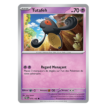 Carte Tutafeh - Commune (Brillante) de Pokémon 075/182