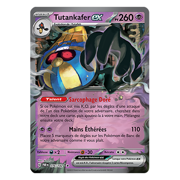 Carte Tutankafer - Double rare de Pokémon 076/182