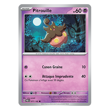 Pitrouille, carte Commune (Brillante) de Faille Paradoxe