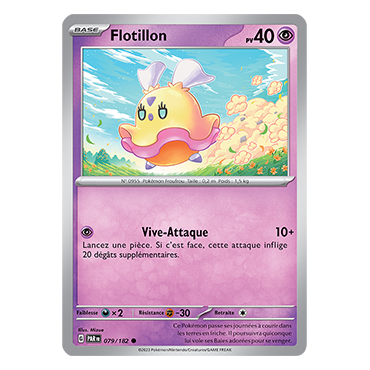 Flotillon 079/182 : Commune (Brillante) de Pokémon Faille Paradoxe