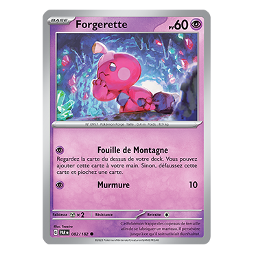 Carte Forgerette - Commune (Brillante) de Pokémon 082/182