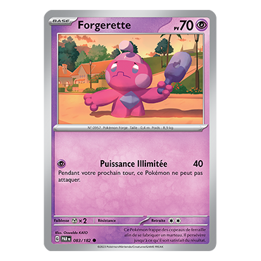 Carte Forgerette - Commune (Brillante) de Pokémon 083/182