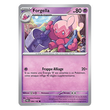 Forgella 084/182 : Commune (Brillante) de Pokémon Faille Paradoxe