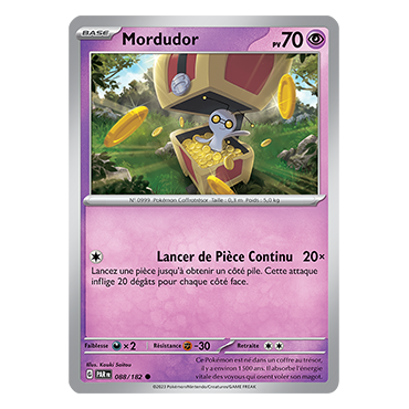 Mordudor 088/182 : Commune (Brillante) de Pokémon Faille Paradoxe