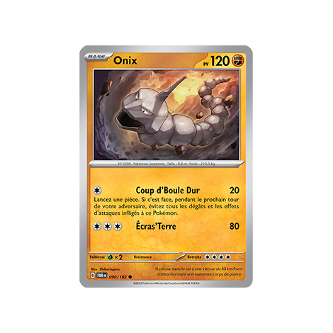 Onix, carte Commune (Brillante) de Faille Paradoxe