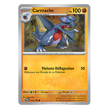 Carmache 095/182 : Commune (Brillante) de Pokémon Faille Paradoxe