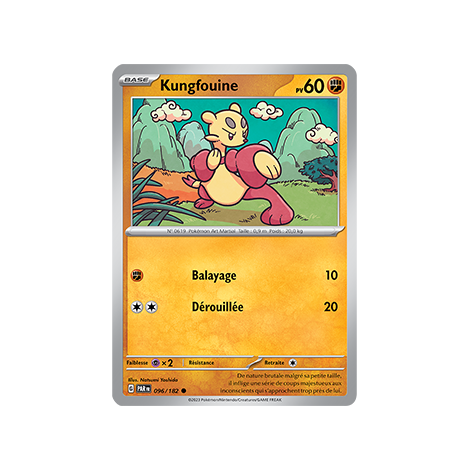 Kungfouine 096/182 : Commune (Brillante) de Pokémon Faille Paradoxe