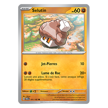 Carte Selutin - Commune (Brillante) de Pokémon 101/182