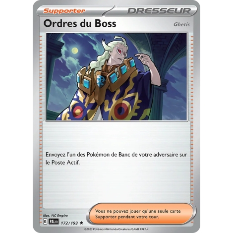 Ordres du Boss Rare (Brillante) Écarlate et Violet Évolutions à Paldea