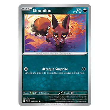 Goupilou, carte Commune (Brillante) de Faille Paradoxe