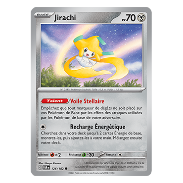 Jirachi 126/182 : Commune (Brillante) de Pokémon Faille Paradoxe