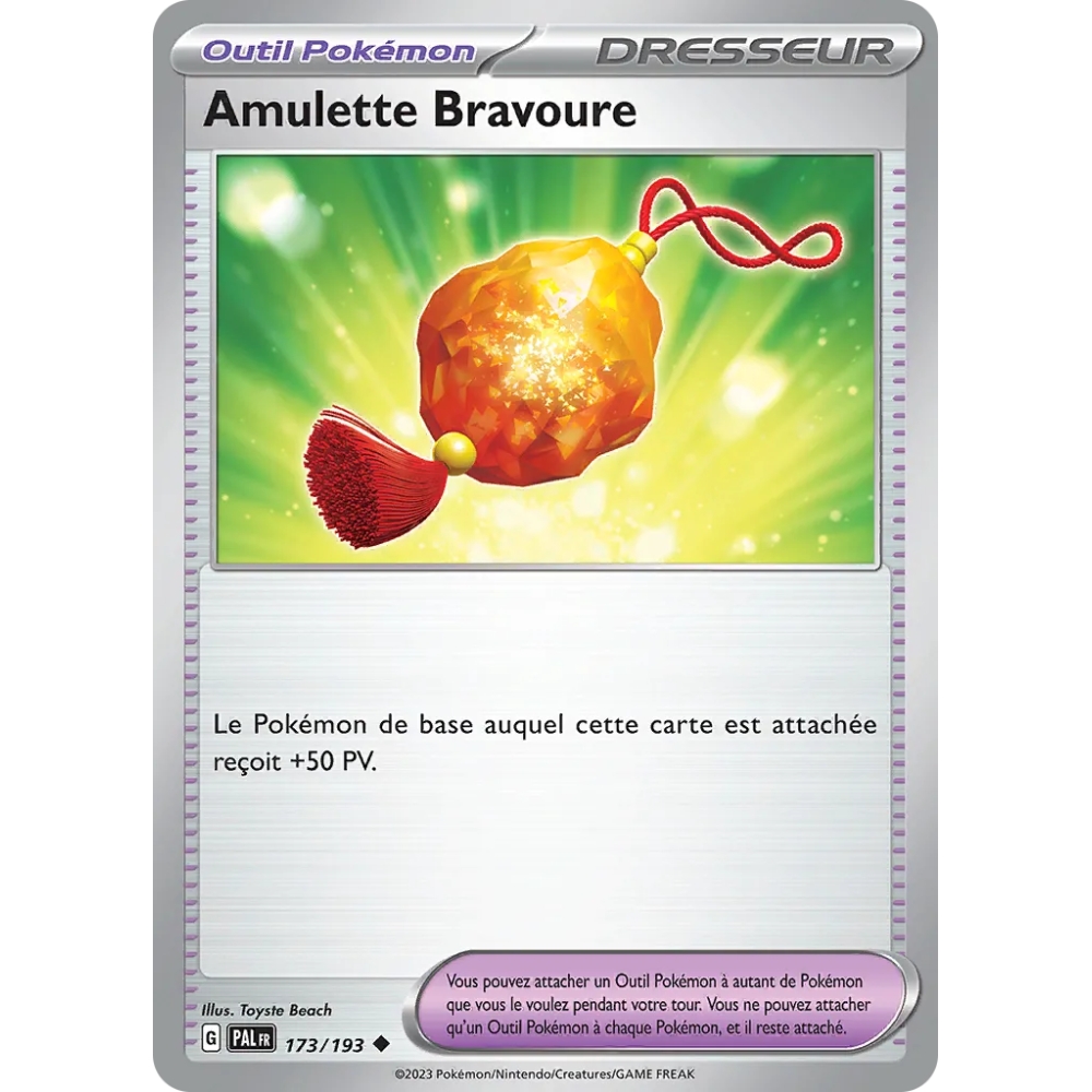 Amulette Bravoure 173/193 Écarlate et Violet Évolutions à Paldea