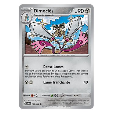 Dimoclès 133/182 : Commune (Brillante) de Pokémon Faille Paradoxe