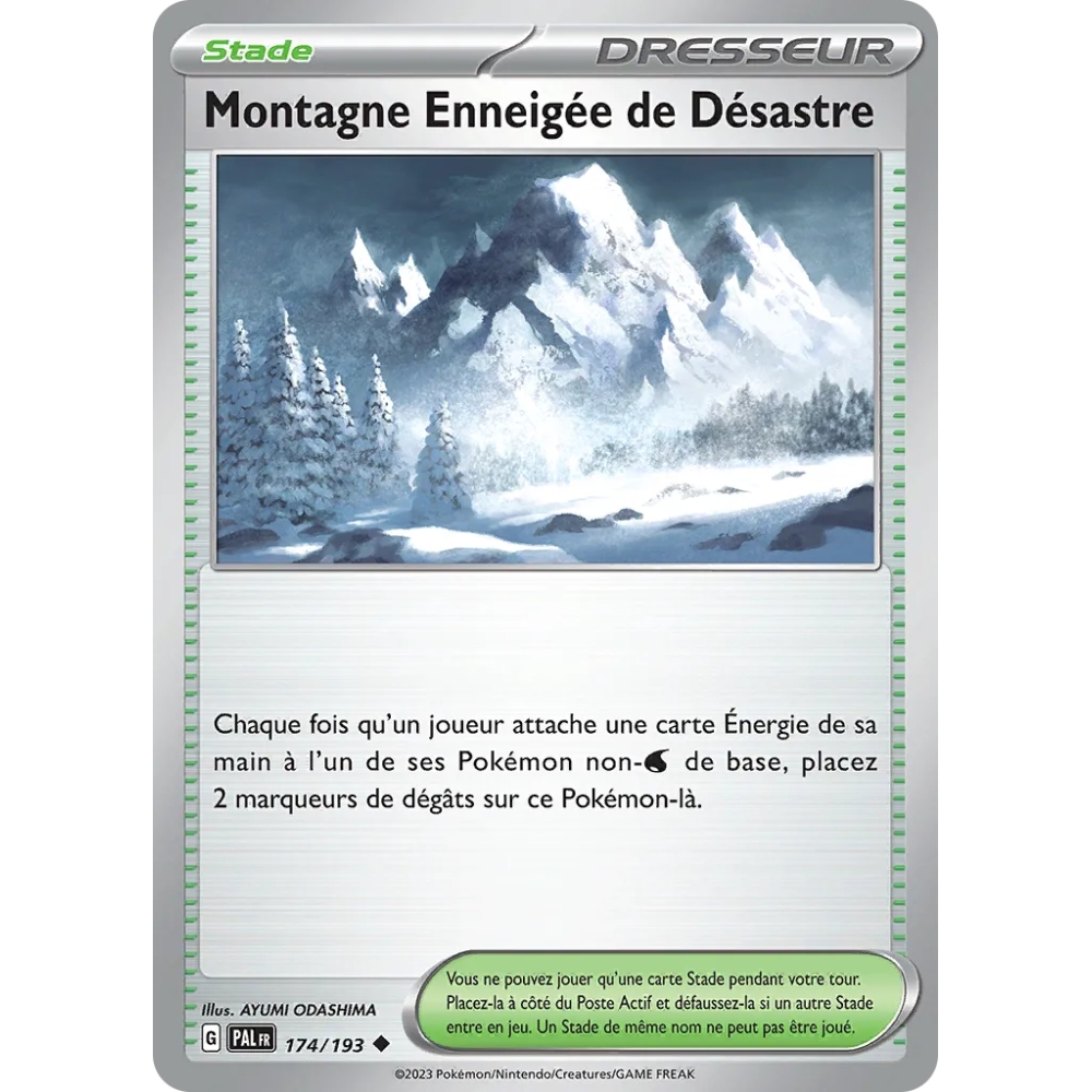 Montagne Enneigée de Désastre 174/193 : Joyau Peu commune (Brillante) de l'extension Pokémon Écarlate et Violet Évolutions à Pal