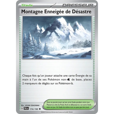 Montagne Enneigée de Désastre 174/193 : Joyau Peu commune (Brillante) de l'extension Pokémon Écarlate et Violet Évolutions à Pal