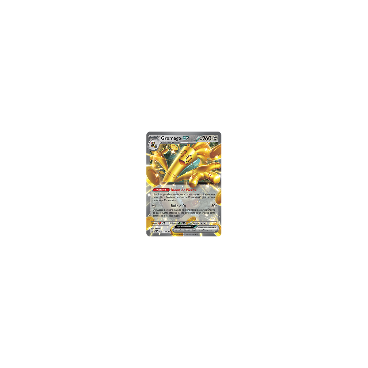 Gromago 139/182 : Double rare de Pokémon Faille Paradoxe