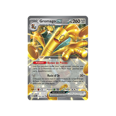 Gromago 139/182 : Double rare de Pokémon Faille Paradoxe