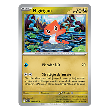 Nigirigon 141/182 : Peu commune (Brillante) de Pokémon Faille Paradoxe