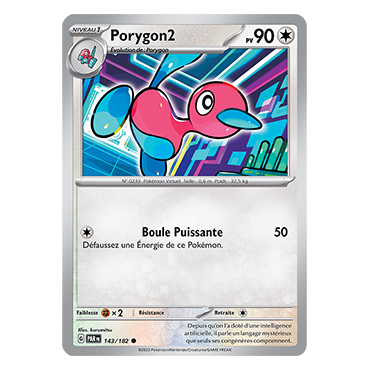 Porygon2, carte Commune (Brillante) de Faille Paradoxe