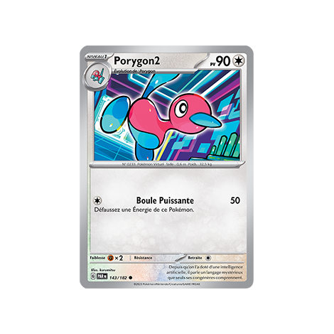 Porygon2, carte Commune (Brillante) de Faille Paradoxe