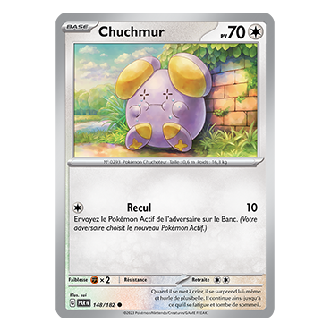Chuchmur 148/182 : Commune (Brillante) de Pokémon Faille Paradoxe