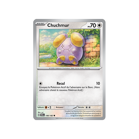 Chuchmur 148/182 : Commune (Brillante) de Pokémon Faille Paradoxe