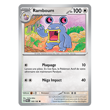 Carte Ramboum - Commune (Brillante) de Pokémon 149/182