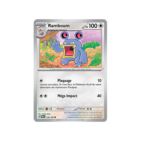 Carte Ramboum - Commune (Brillante) de Pokémon 149/182