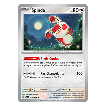 Spinda 151/182 : Commune (Brillante) de Pokémon Faille Paradoxe