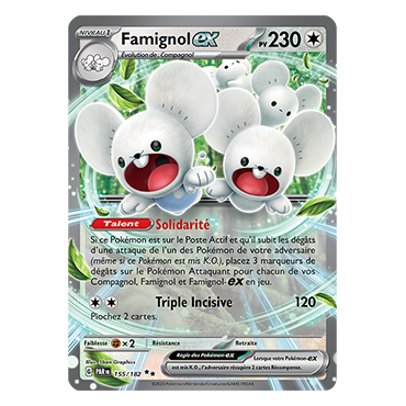 Carte Famignol - Double rare de Pokémon 155/182