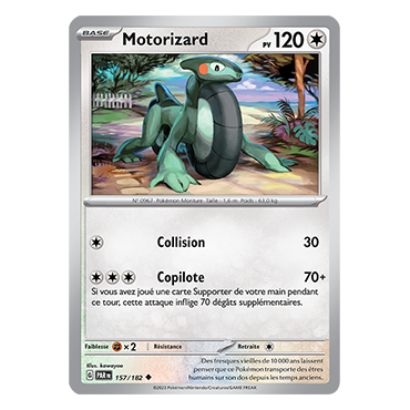 Motorizard 157/182 : Peu commune (Brillante) de Pokémon Faille Paradoxe
