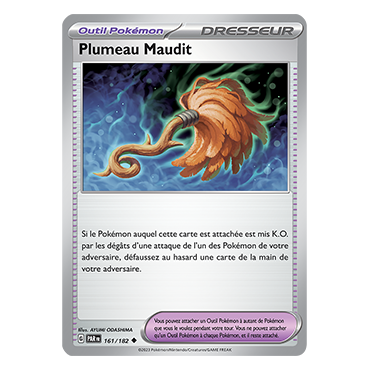 Carte Plumeau Maudit - Peu commune (Brillante) de Pokémon 161/182