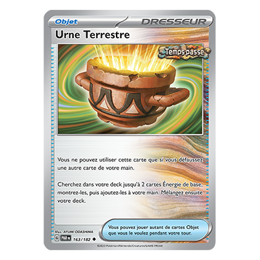 Urne Terrestre 163/182 : Peu commune (Brillante) de Pokémon Faille Paradoxe