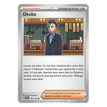 Carte Okuba - Commune (Brillante) de Pokémon 165/182