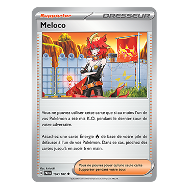 Carte Meloco - Peu commune (Brillante) de Pokémon 167/182