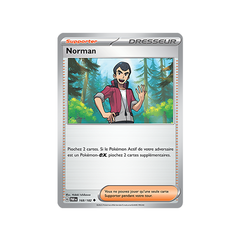 Norman 168/182 : Peu commune (Brillante) de Pokémon Faille Paradoxe