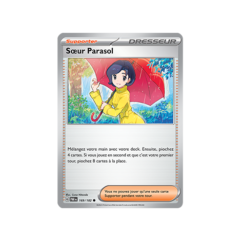 Carte Sœur Parasol - Peu commune (Brillante) de Pokémon 169/182