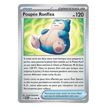 Poupée Ronflex 175/182 : Peu commune (Brillante) de Pokémon Faille Paradoxe