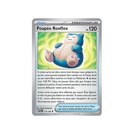 Poupée Ronflex 175/182 : Peu commune (Brillante) de Pokémon Faille Paradoxe