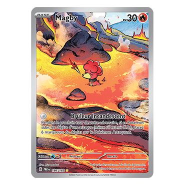 Carte Magby - Illustration rare de Pokémon 186/182