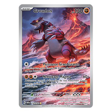 Groudon, carte Illustration rare de Faille Paradoxe