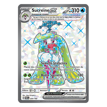 Sucreine 220/182 : Ultra rare de Pokémon Faille Paradoxe