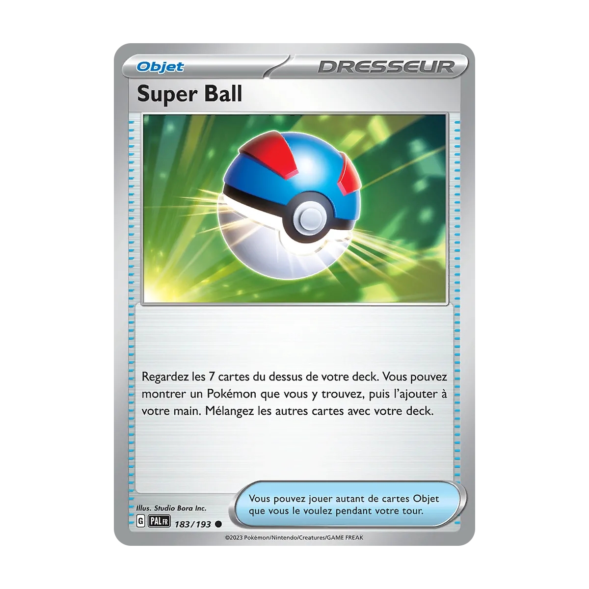 Super Ball 183/193 : Joyau Commune (Brillante) de l'extension Pokémon Écarlate et Violet Évolutions à Paldea