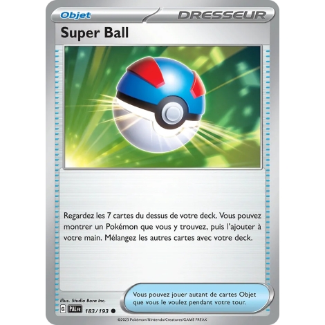 Super Ball 183/193 : Joyau Commune (Brillante) de l'extension Pokémon Écarlate et Violet Évolutions à Paldea