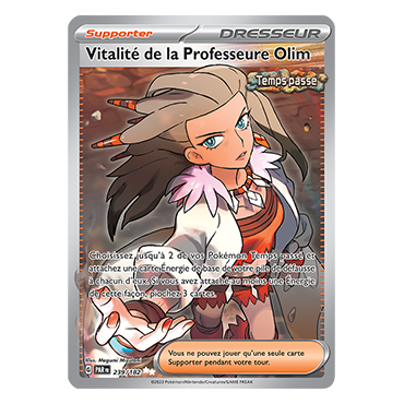 Carte Vitalité de la Professeure Olim - Ultra rare de Pokémon 239/182