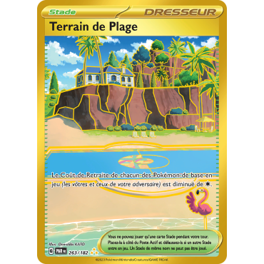 Terrain de Plage 263/182 : Hyper rare de Pokémon Faille Paradoxe